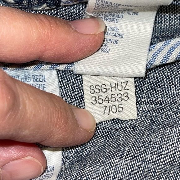 Tommy Hilfiger Vintage Denim Jacket Cropped Scalloped Puff Sleeve M - Picture 9 of 15